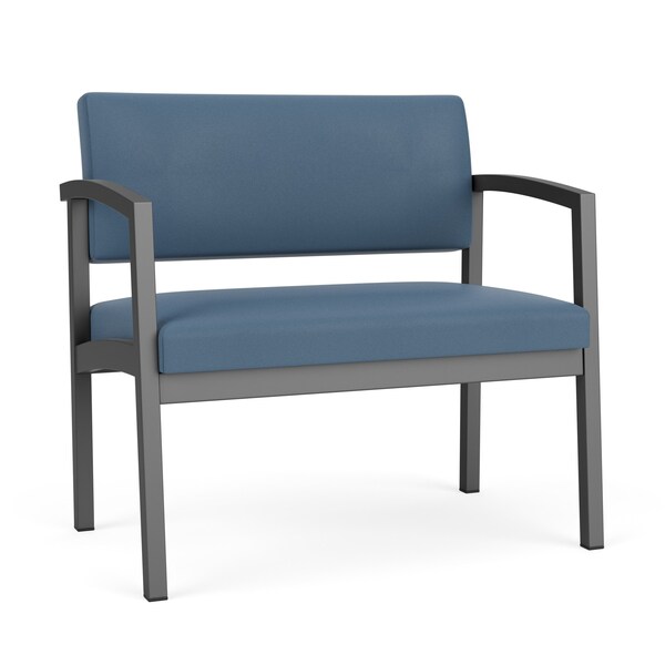 Lesro Lenox Steel Bariatric Chair Metal Frame, Charcoal, MD Titan Upholstery LS1401 - main